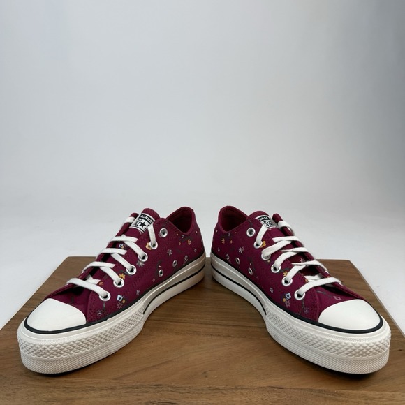 New NIB Womens Converse CTAS Lift OX Sporty Berry Low Sneakers Shoes Size 7.5 M - Picture 5 of 8
